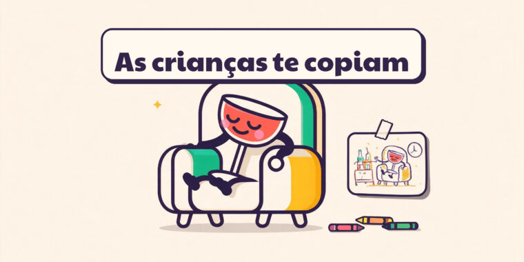 Como sua bebida afeta seus filhos (mesmo quando você acha que eles não percebem)