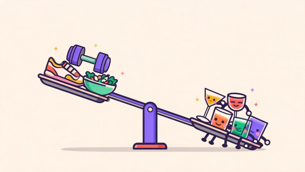 The best trick in the denial toolkit is the health offset — as if the running and the salads were credits cancelling the debits. Biology keeps no ledger